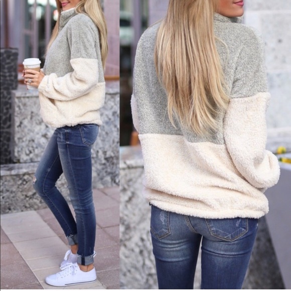 LAST (L) Gray Soft Pullover - Picture 2 of 2